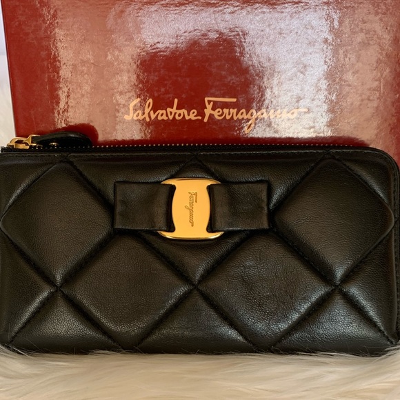 Salvatore Ferragamo Handbags - Beautiful quilted Salvatore Ferragamo wallet